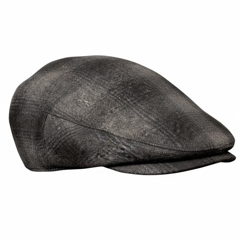 Country Gentleman Men's Plaid Flat Ivy Newsboy Hat Wool Blend Cabbie Cap L